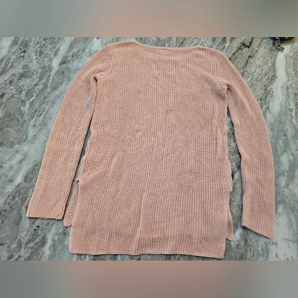 a.n.a Blush Pink Textured Knit Sweater - Size Small - Picture 9 of 9